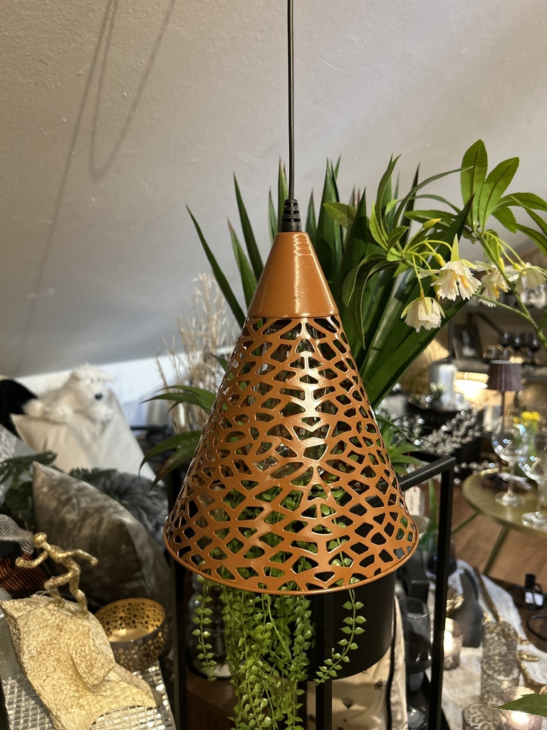 Hängelampe solar (Kegelform)