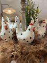 Huhn schwarz/weiß