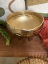 Vase/Schale Gold auf Füßen
