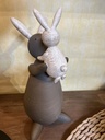 Hasenfigur (Mutter mit Kind)