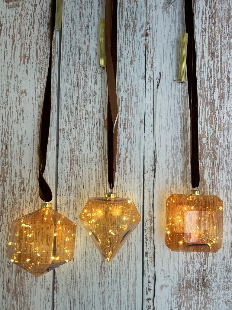 Diamant Tropfen LED orange