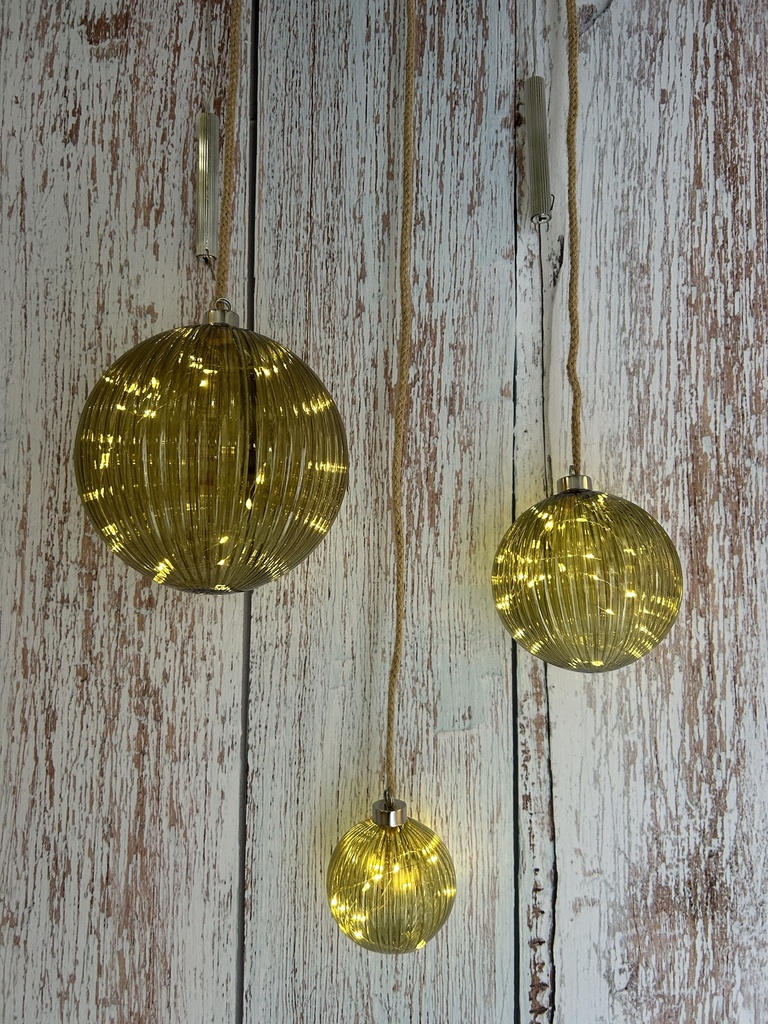 Kugel LED grün groß
