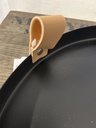 Metall-Tablett rund, schwarz