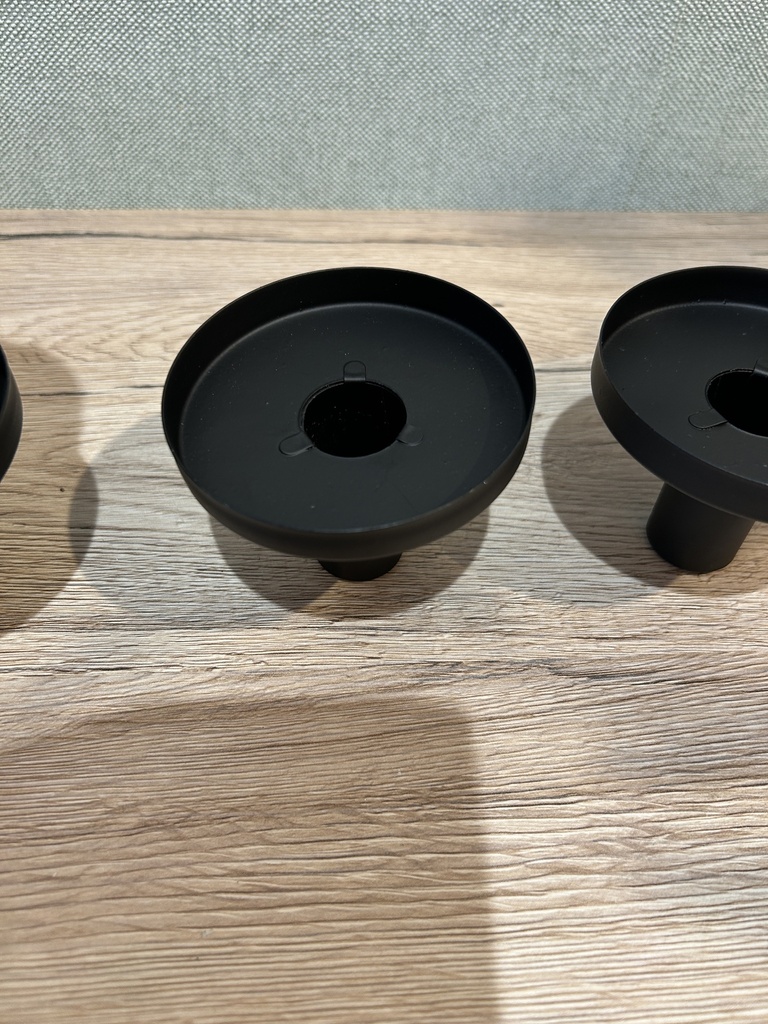 Kerzenhalter Cups schwarz