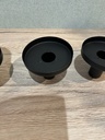 Kerzenhalter Cups schwarz