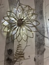 Christbaumspitze gold, beleuchtbar 20 LED