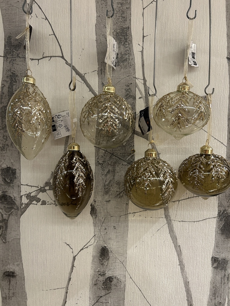Weihnachtskugel Glas