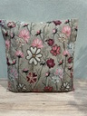 Kissen Blumenmuster lila, 40 x 45 cm mit Füllung
