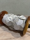 Papiergirlande Spule silber