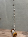 Papiergirlande Spule silber