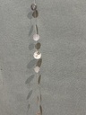 Papiergirlande Spule silber