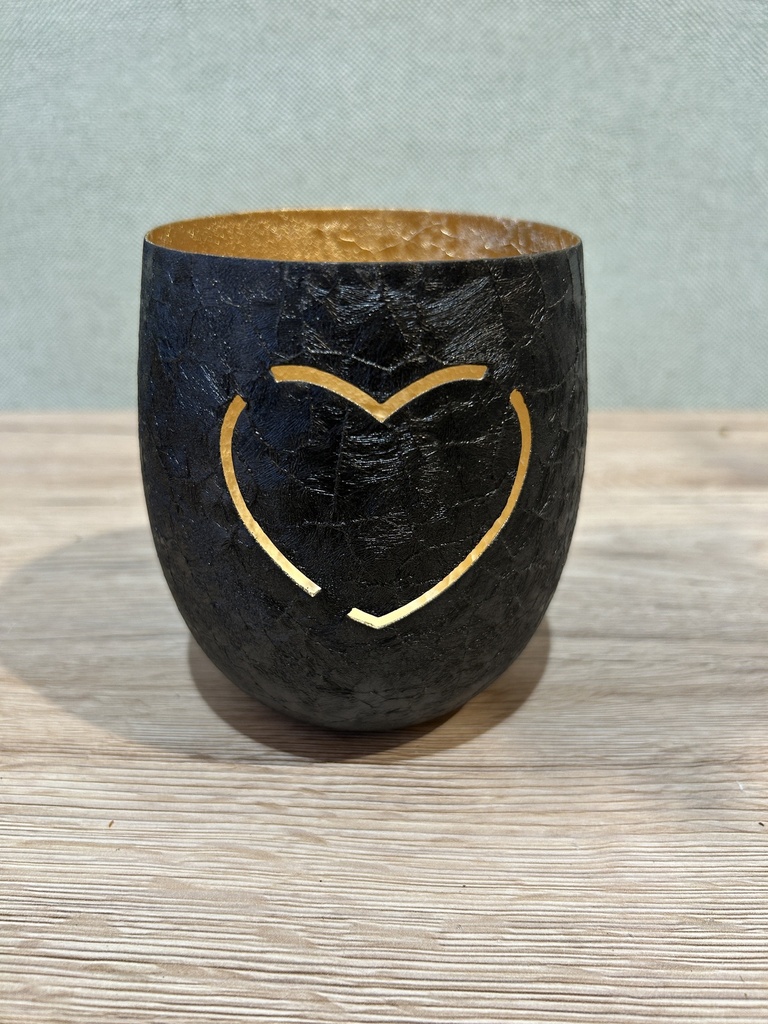 Windlicht Herzmotiv