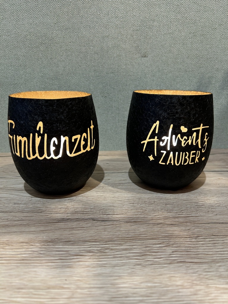 Windlicht Adventszauber / Familienzeit