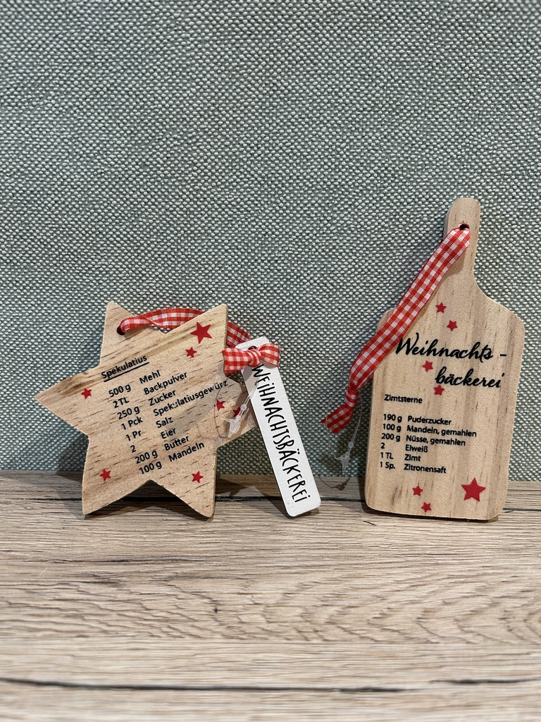 Holz Hänger Weihnachtsbäckerei