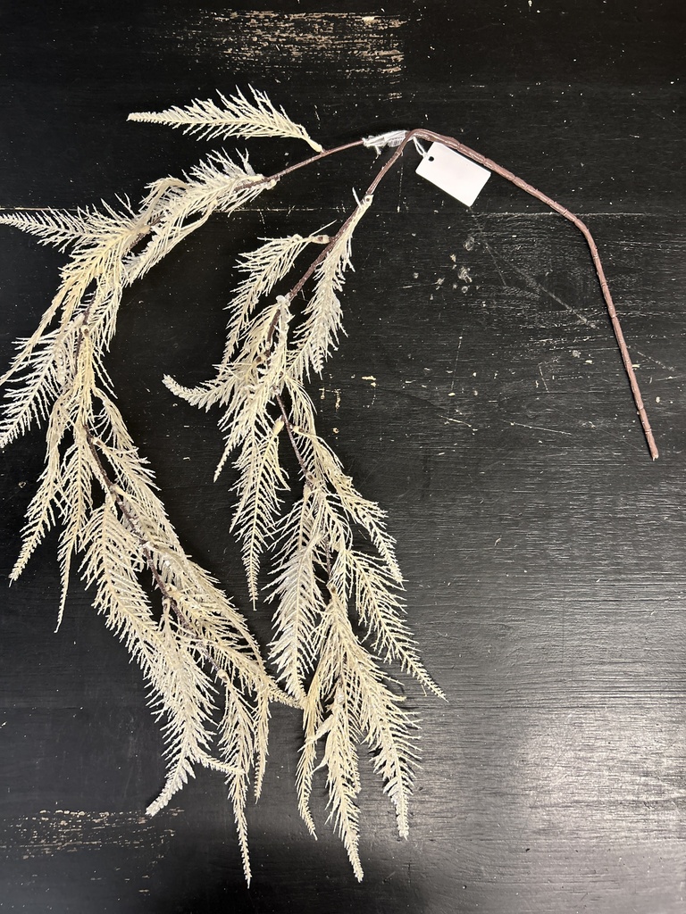 Farnzweig naturweiß 102 cm
