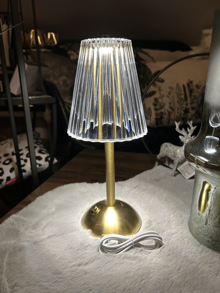 LED Lampe gold aufladbar