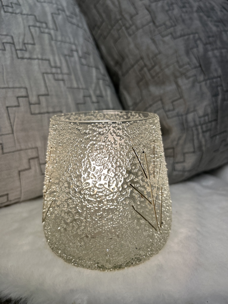 Windlicht Glas gefrostet 11cm