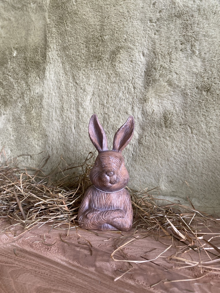 Hasenbüste Holzoptik