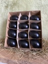 Ostereier 12er Set schwarz