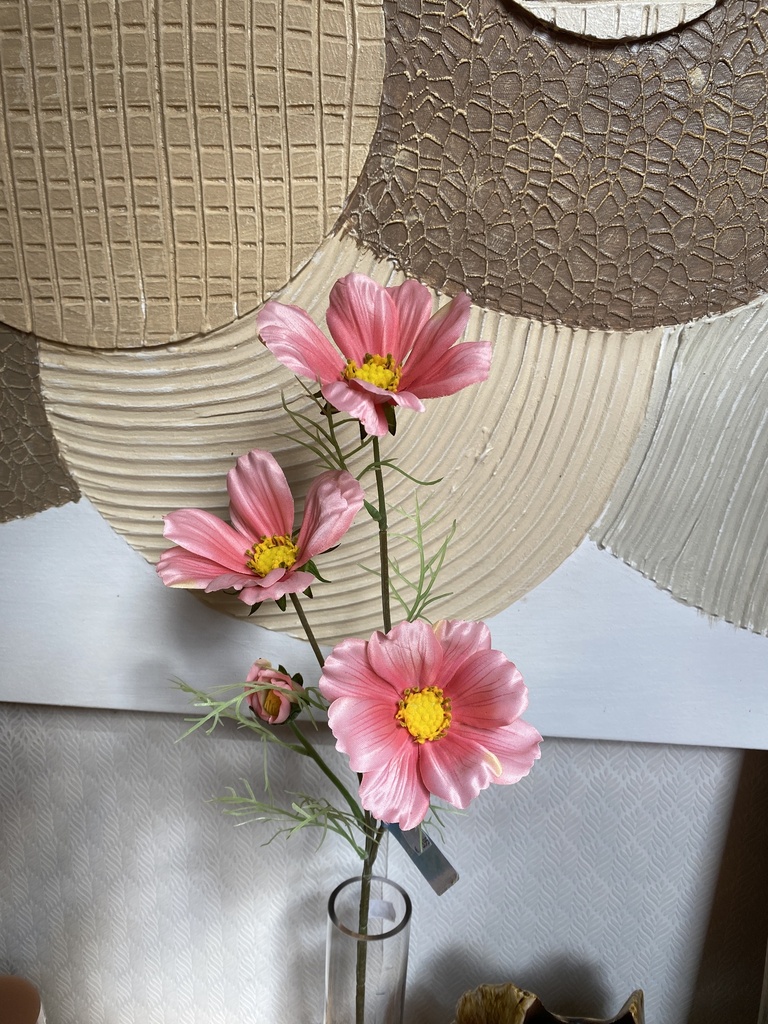Cosmea Kunstblume rosa 64cm