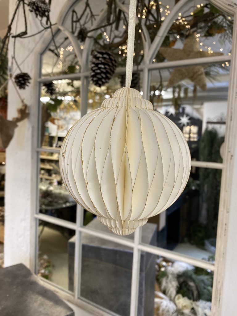 Papierkugel off-white