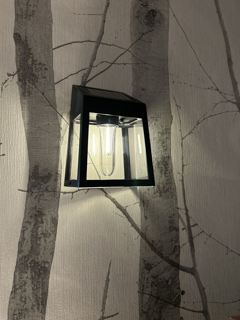 Wandlampen 4er solar schwarz