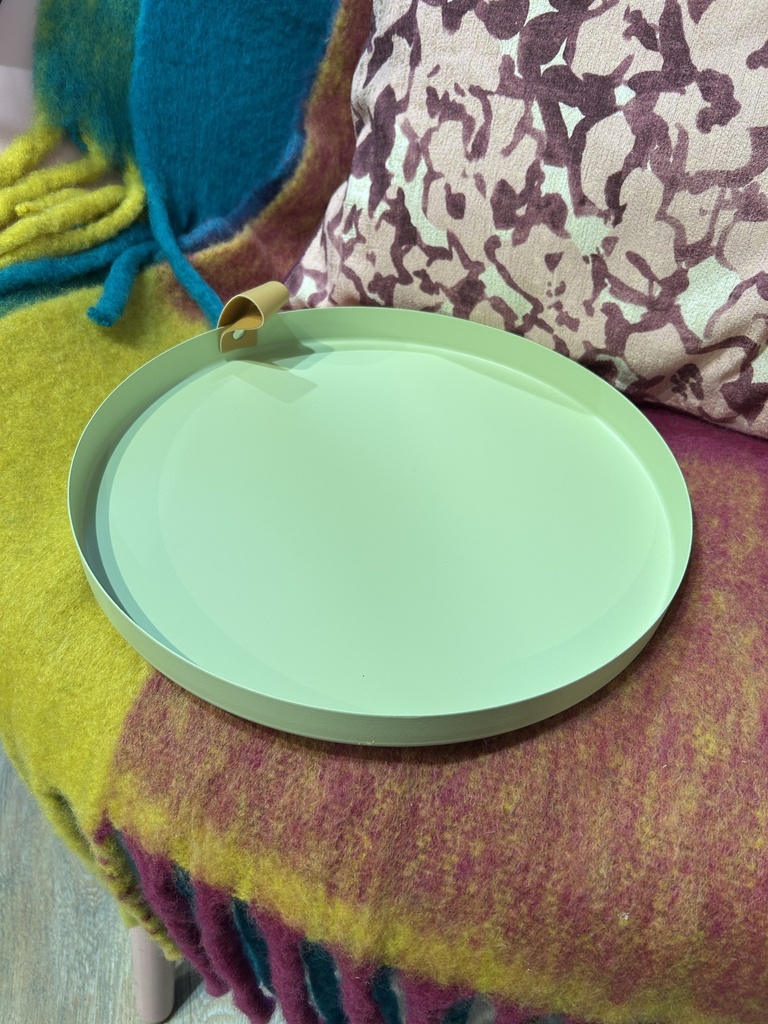 Metallteller/Tablett mintgrün