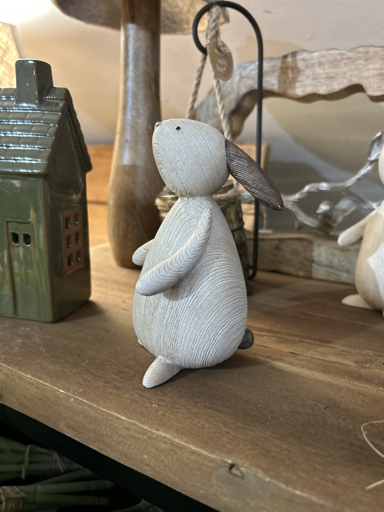 Hase Holzoptik (stehend)