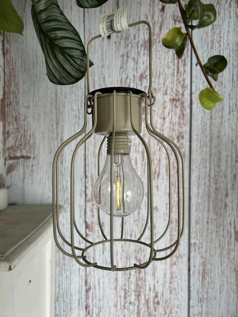 Solarlampe Metall H 20 cm