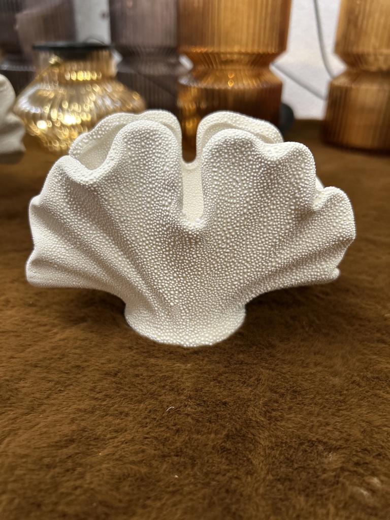 Vase Muschelform Porzellan