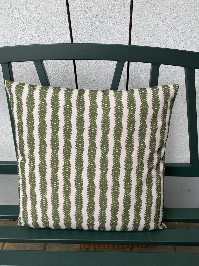 Outdoorkissen (Zackenmuster grün)