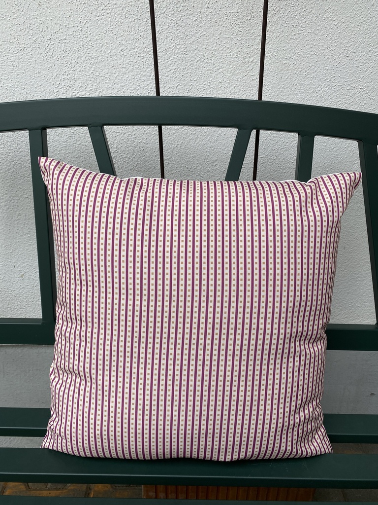 Outdoorkissen pink gestreift 45x45 cm