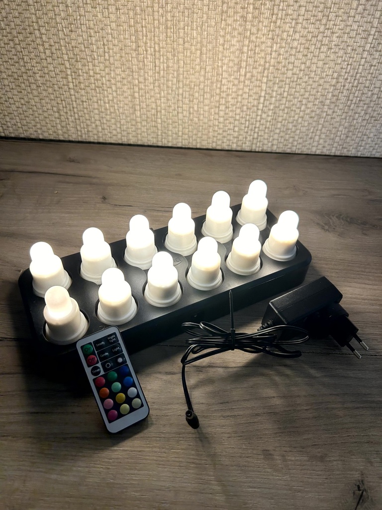 Duni-Station mit 12 LED-Lichter