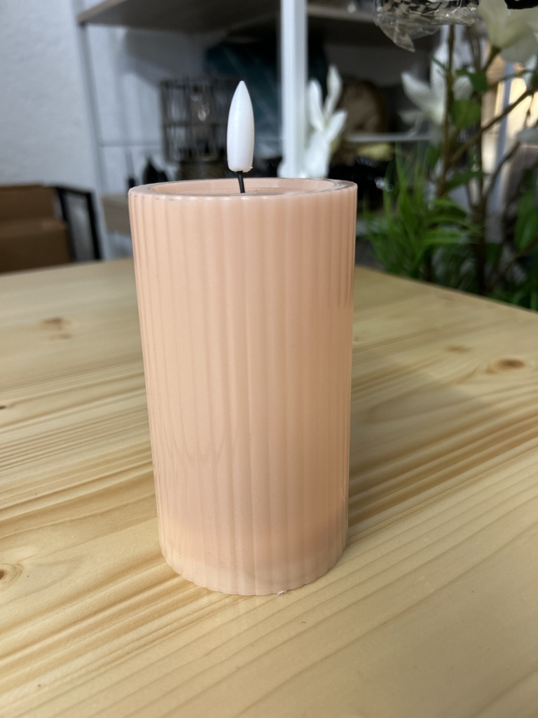 Solarkerze warmweiß 12x6 cm