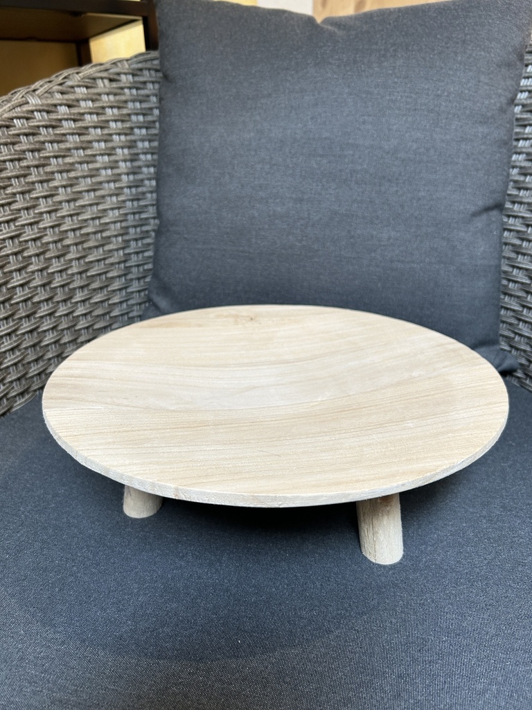 Holztablett (mit Fuß)