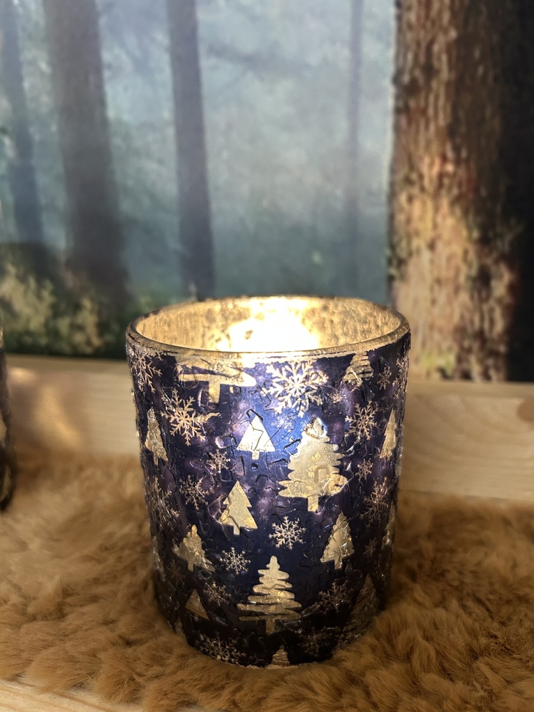 Glas Xmas Dekor Teelichthalter