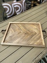 Holz-Tablett XL, natur/rustikal