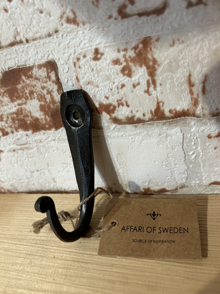 Wand-Haken einfach, schwarz