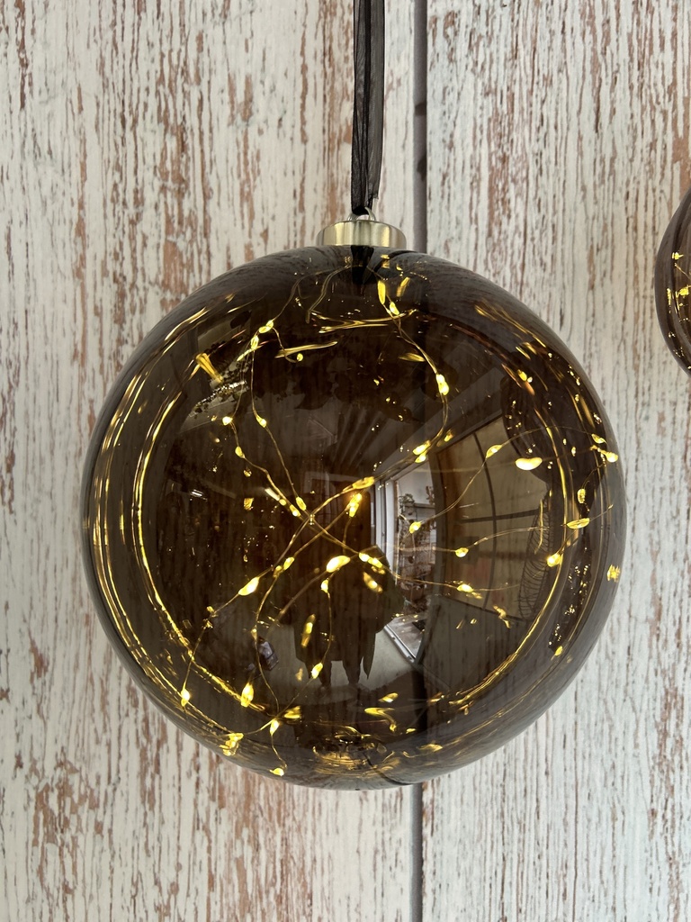 Kugel LED schwarz groß