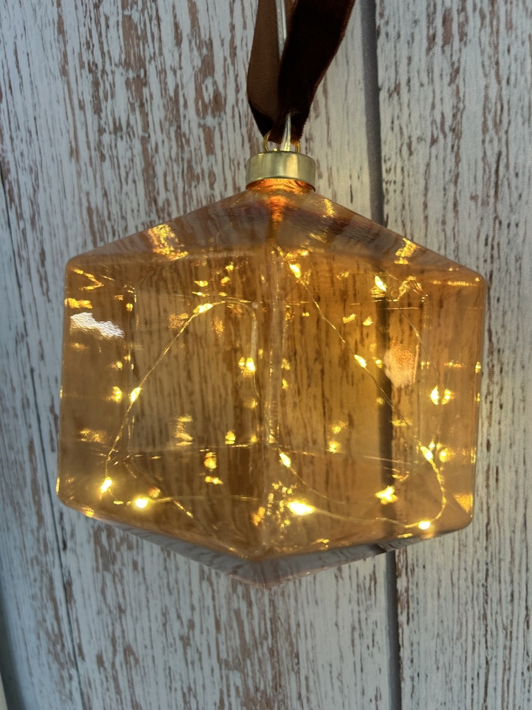 LED Beleuchtung Diamant orange mittel