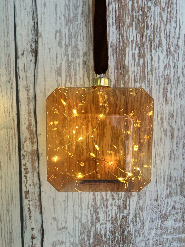 LED Beleuchtung Diamant orange klein