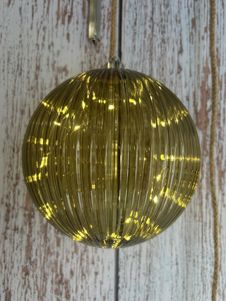 Kugel LED grün groß