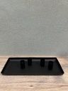 Kerzentablett rechteckig, schwarz