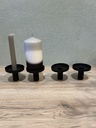 Kerzenhalter Cups schwarz