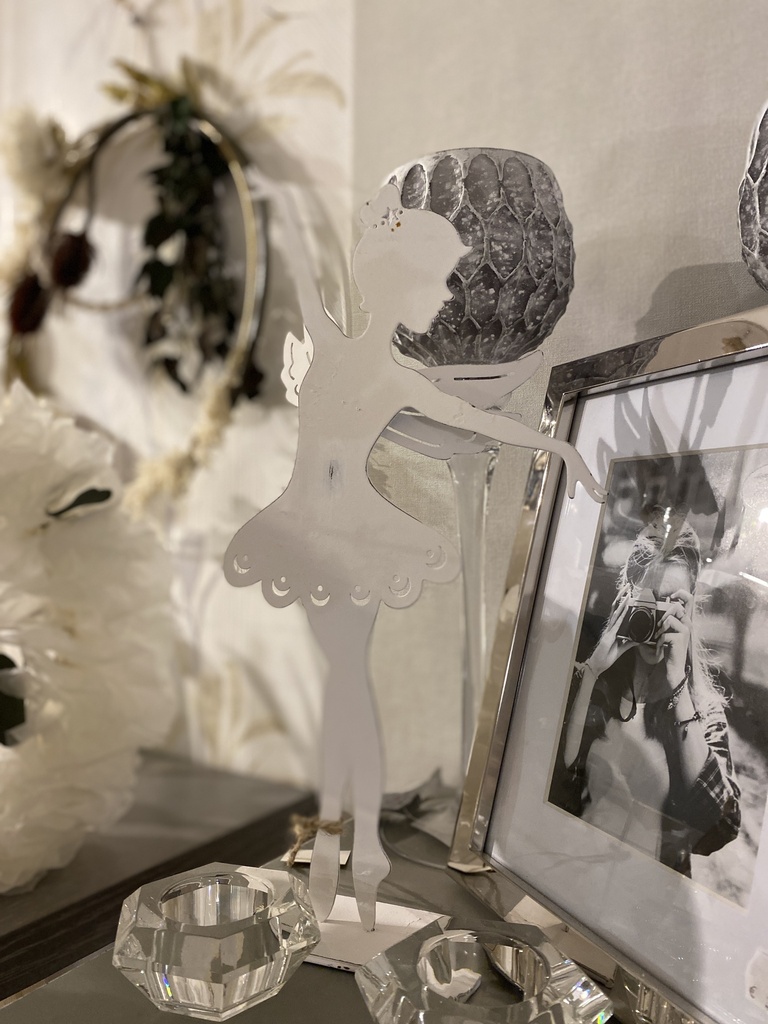 Metallfigur Elfe "Ballerina" groß