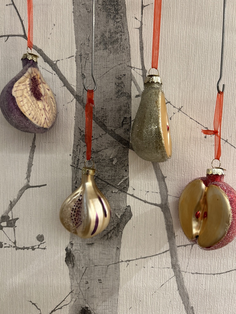 Weihnachtsbaumanhänger Obst