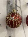 Weihnachtskugel rot nostalgisch