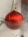 Weihnachtskugel rot klassisch