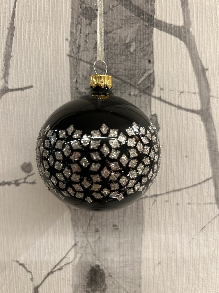 Weihnachtskugel schwarz
