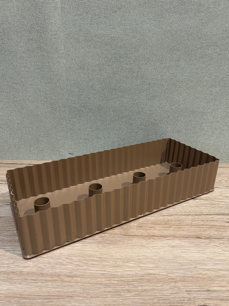 Metallschale Kerzenhalter rechteckig